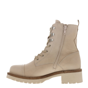 Carl Scarpa Blanca Off White Leather Ankle Boots